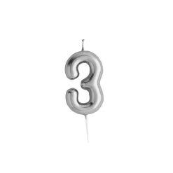 Card Factory Silver Number Cake Candle (0-9)