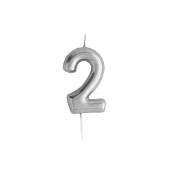 Card Factory Silver Number Cake Candle (0-9)