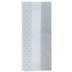 Kids Card Factory Silver Patterned Tissue Paper - Pack of 6 Sheets