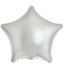 Card Factory Silver Star Foil Helium Balloon