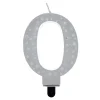 Discount Silver Starry Number 0 Cake Candle Cake Candles|Birthday Party