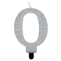 Discount Silver Starry Number 0 Cake Candle Cake Candles|Birthday Party