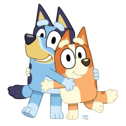 Card Factory Small Bluey & Bingo Duo Cardboard Cutout