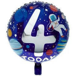 Kids Card Factory Spaceman 4 Today 18-Inch Foil Helium Balloon