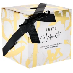 Card Factory Sparkle & Shine Let's Celebrate Champagne & Strawberries Scented Candle