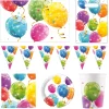 Sparkling Balloons Part Tableware & Decorations Bundle - 16 Guests Tableware|Birthday Party