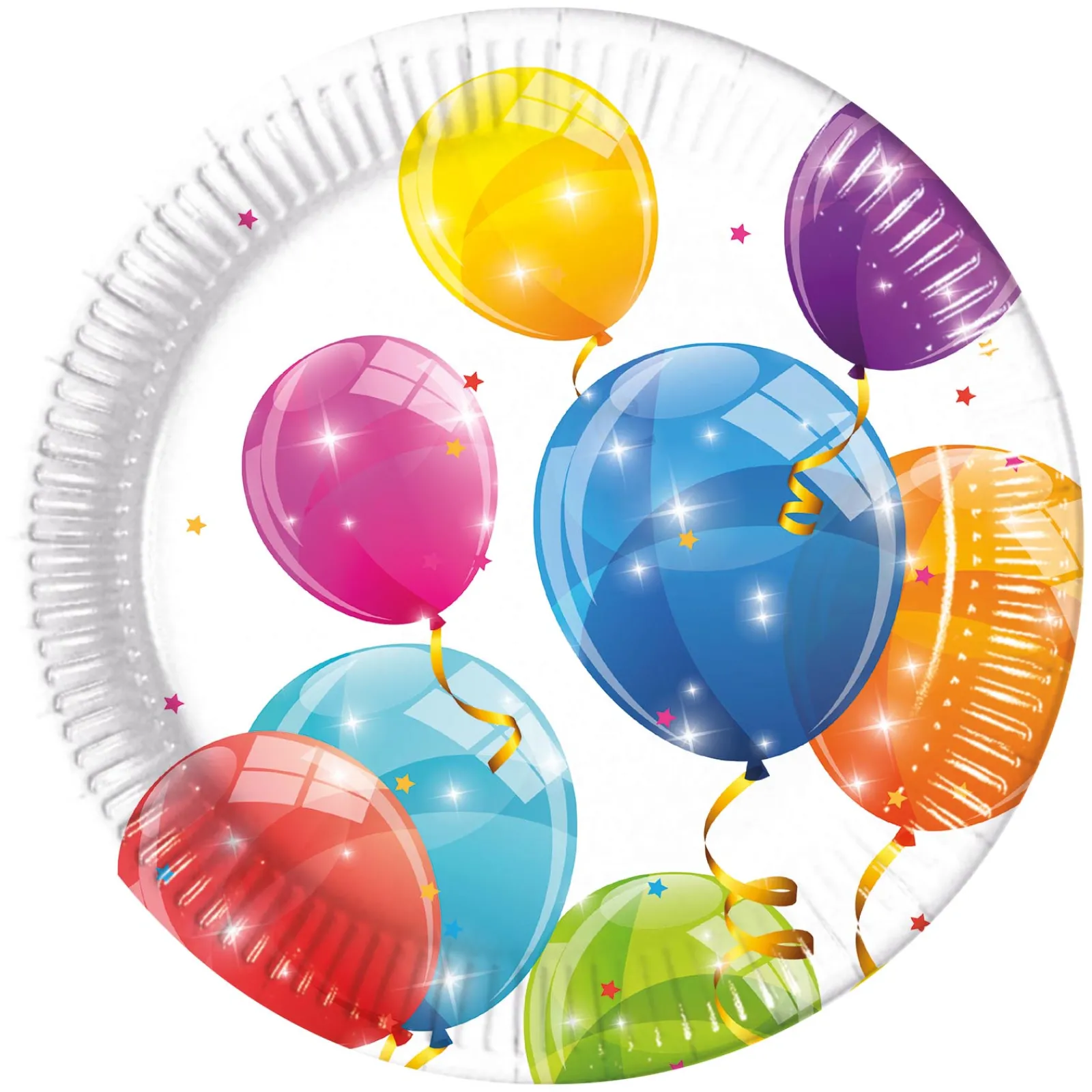 Sparkling Balloons Part Tableware & Decorations Bundle - 16 Guests Tableware|Birthday Party