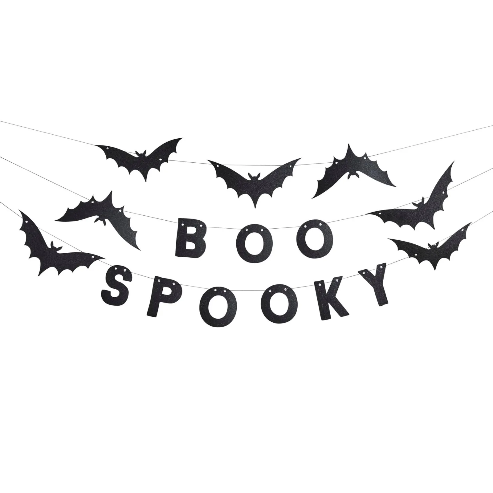 Card Factory Spooky Boo Bat Felt Garland