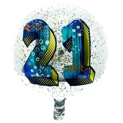 Card Factory 21st Birthday Balloon & Lindt Chocolate Box