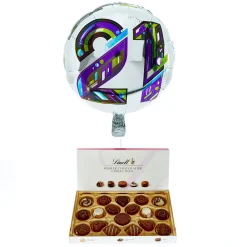 Card Factory 21st Birthday Balloon & Lindt Chocolates - FREE GIFT CARD!