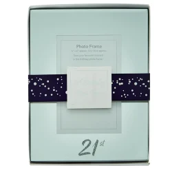 Card Factory 21st Birthday Mirrored Glass Photo Frame