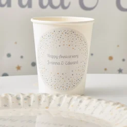 Card Factory Star Confetti Personalised Party Cup