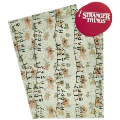 New Stranger Things Gift Wrap - 2 Sheets & 2 Tags Kids Gift Wrap For Kids|Gift Wrap For Him