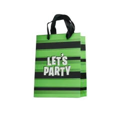 Card Factory Striped Let's Party Party Bags - Pack of 5