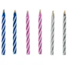 Card Factory Striped Relighting Birthday Candles - Pack of 10