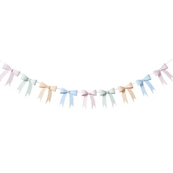 Clearance Tea Party 3D Card Bow Garland 2.5m Banners & Bunting|Gender Reveal Party