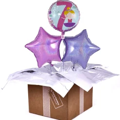 Online 7th Birthday Ballerina Pink Balloon Bouquet - DELIVERED INFLATED! Kids Balloons For Kids|Special Age Balloons