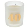 Card Factory 40th Birthday Pomegranate Scented Candle