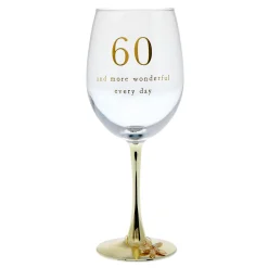 Online 60th Birthday Wine Glass 60Th Birthday|Glassware