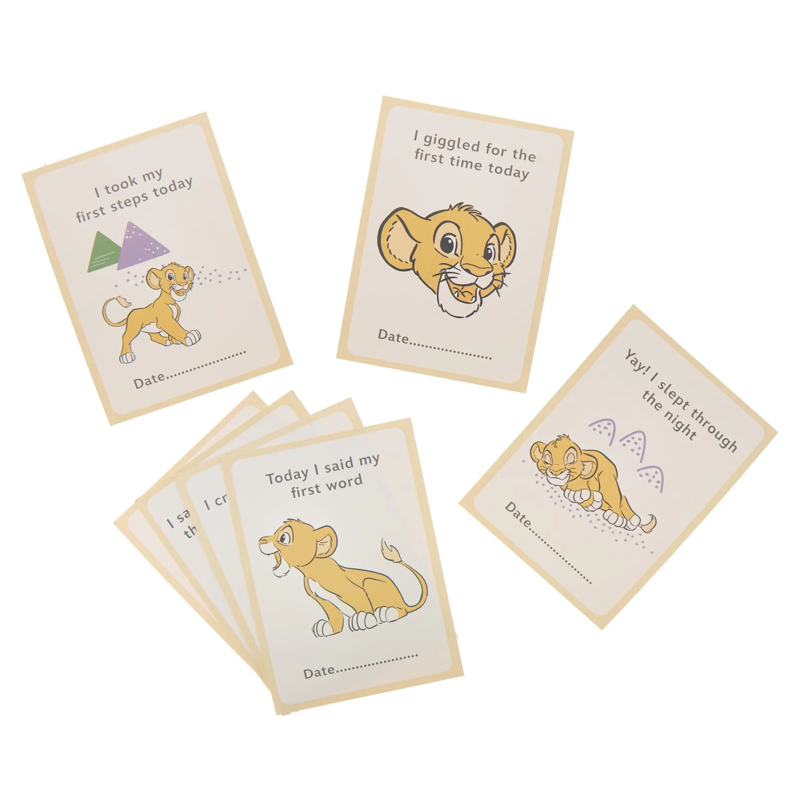 Card Factory The Lion King Simba Plush & Milestone Cards