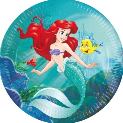 Card Factory The Little Mermaid Party Tableware & Decorations Bundle - 16 Guests