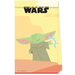 Card Factory The Mandalorian Birthday Party Tableware & Decorations Bundle - 16 Guests