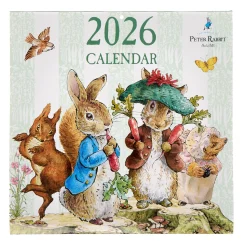 Kids Card Factory The World of Peter Rabbit 2026 Square Wall Calendar