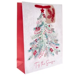 Outlet Tis The Season Tree Extra Large Portrait Christmas Gift Bag Gift Wrap For Her|Gift Bags