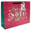 Discount Traditional Noel Extra Large Landscape Christmas Gift Bag Red Gift Wrap|Gift Wrap For Him