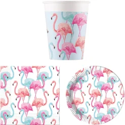 Best Tropical Flamingo Party Tableware Bundle - 16 Guests Tableware|Birthday Party