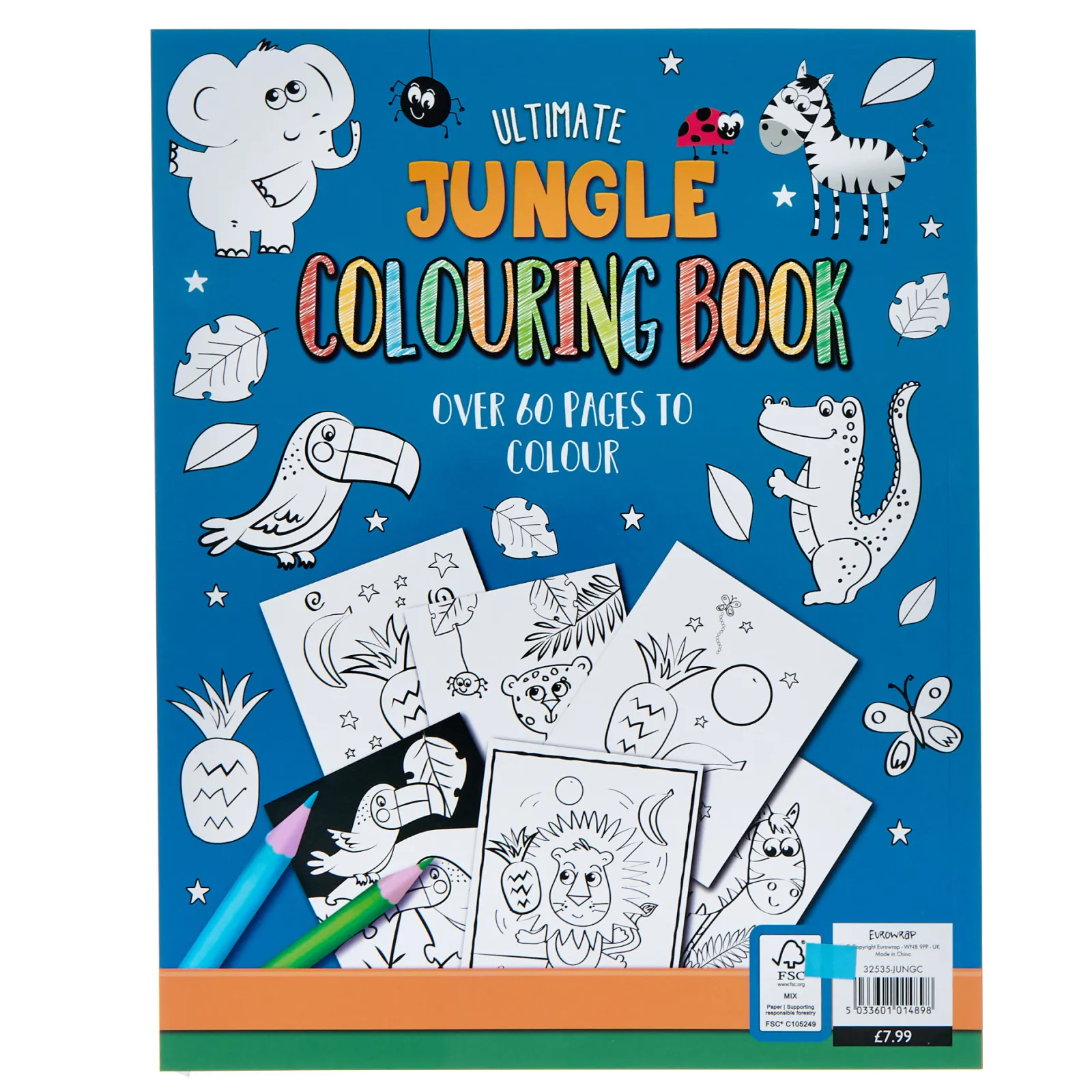 Kids Card Factory Ultimate Jungle Colouring Book