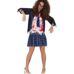 Card Factory Undead Highschooler Adult Fancy Dress Costume