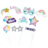 Card Factory Unicorn Party Photo Booth Props - Pack of 10
