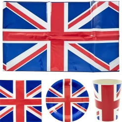 Union Jack Party Tableware Bundle - 6 Guests Tableware|Birthday Party