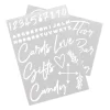 Card Factory Wedding Letter Stencils - Pack of 4
