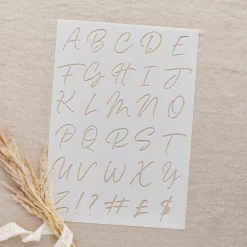 Card Factory Wedding Letter Stencils - Pack of 4