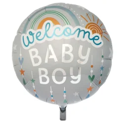 Card Factory Welcome Baby Boy 31-Inch Foil Helium Balloon