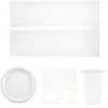 Online White Party Tableware Bundle - 8 Guests Tableware|Wedding Party